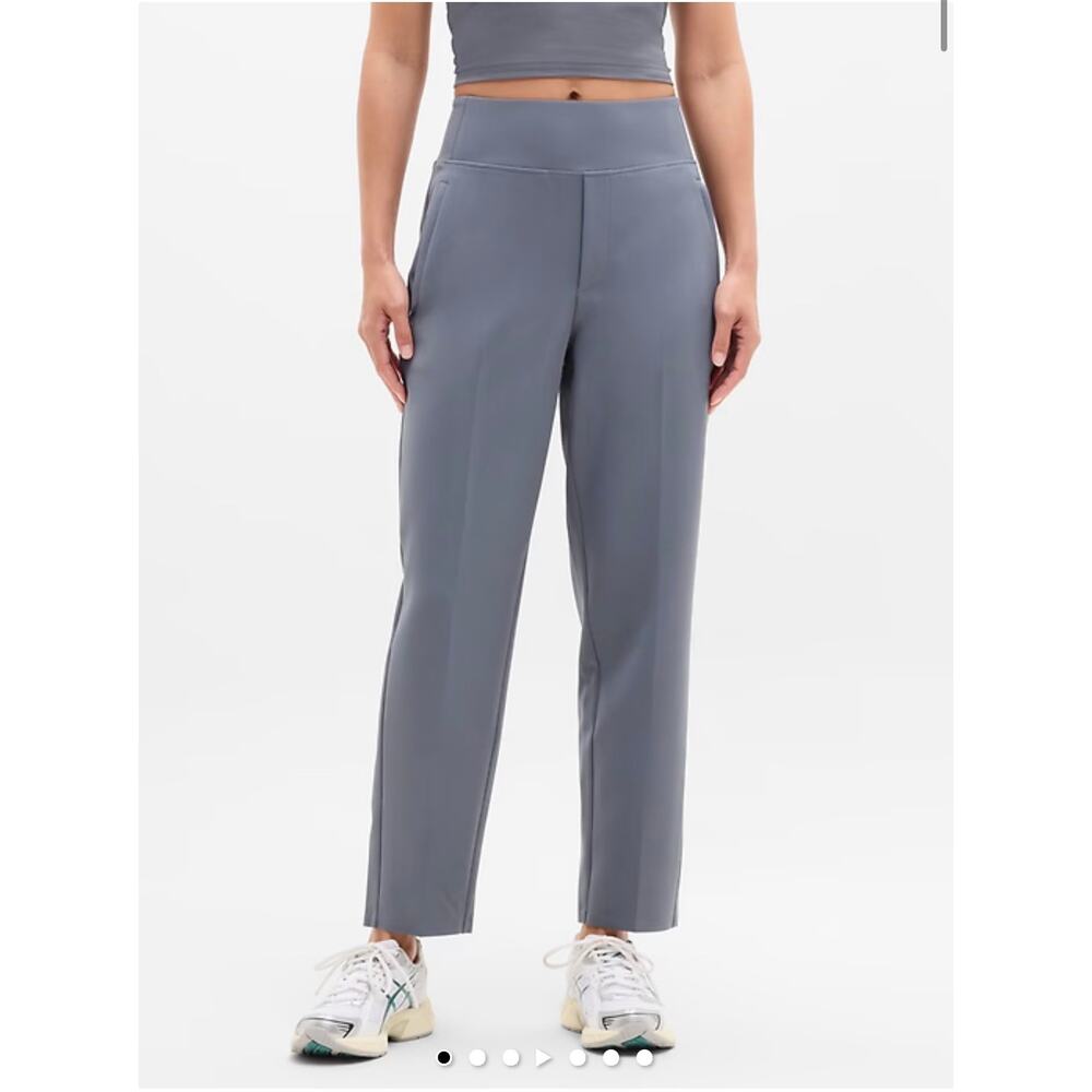 Athleta Womens Endless High Rise Pant Work Travel Golf Comfy Gray Size 10